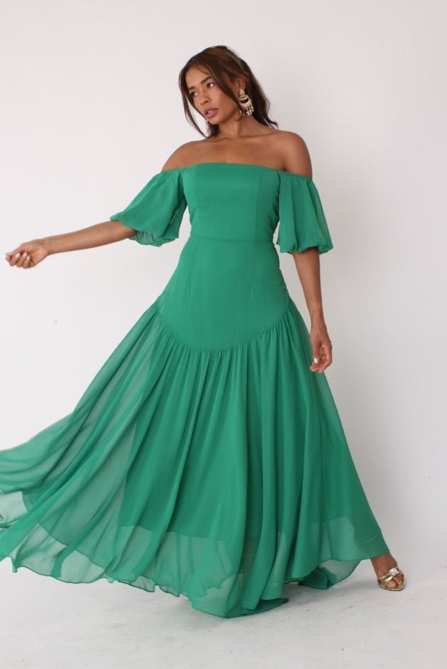 Sunset Dream Off - Shoulder Maxi Dress - 82315 - Especially Yours