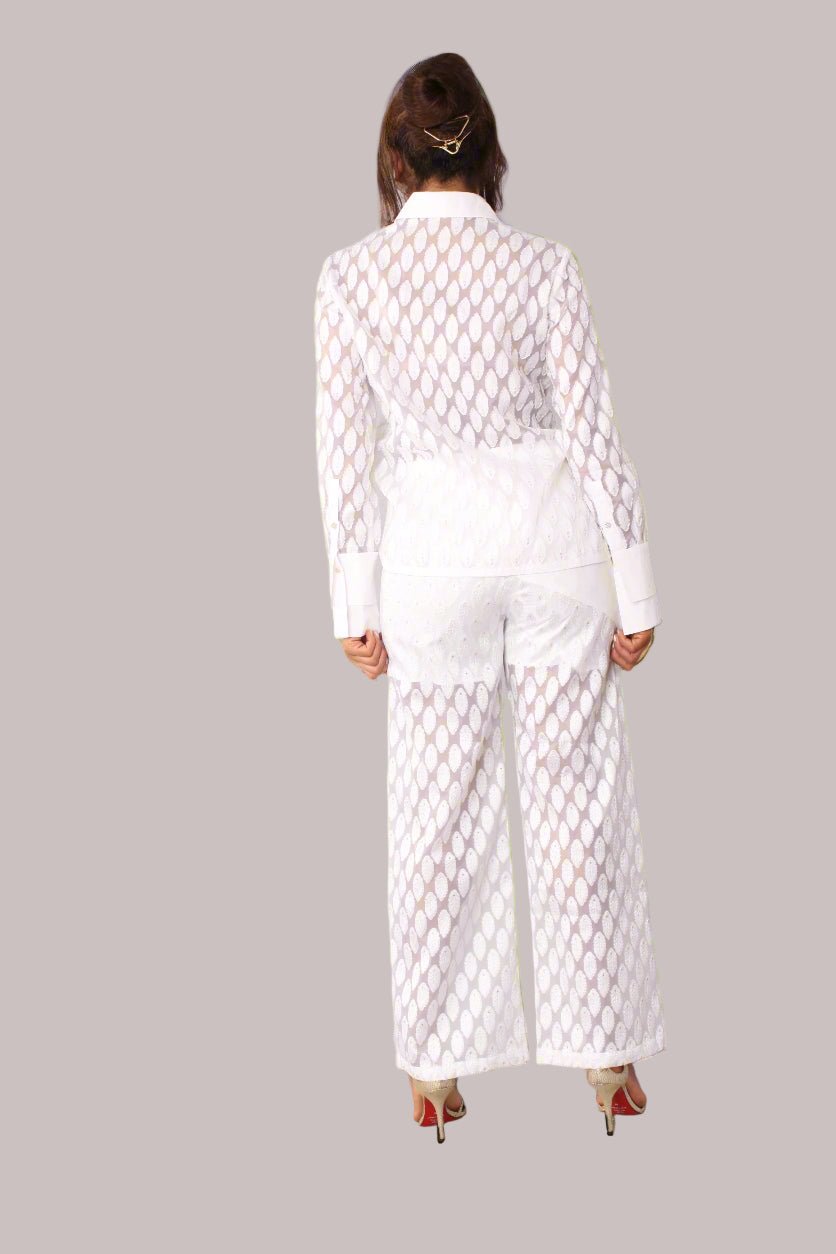 Eyelet Wide - Leg Pants - 82339 - Especially Yours