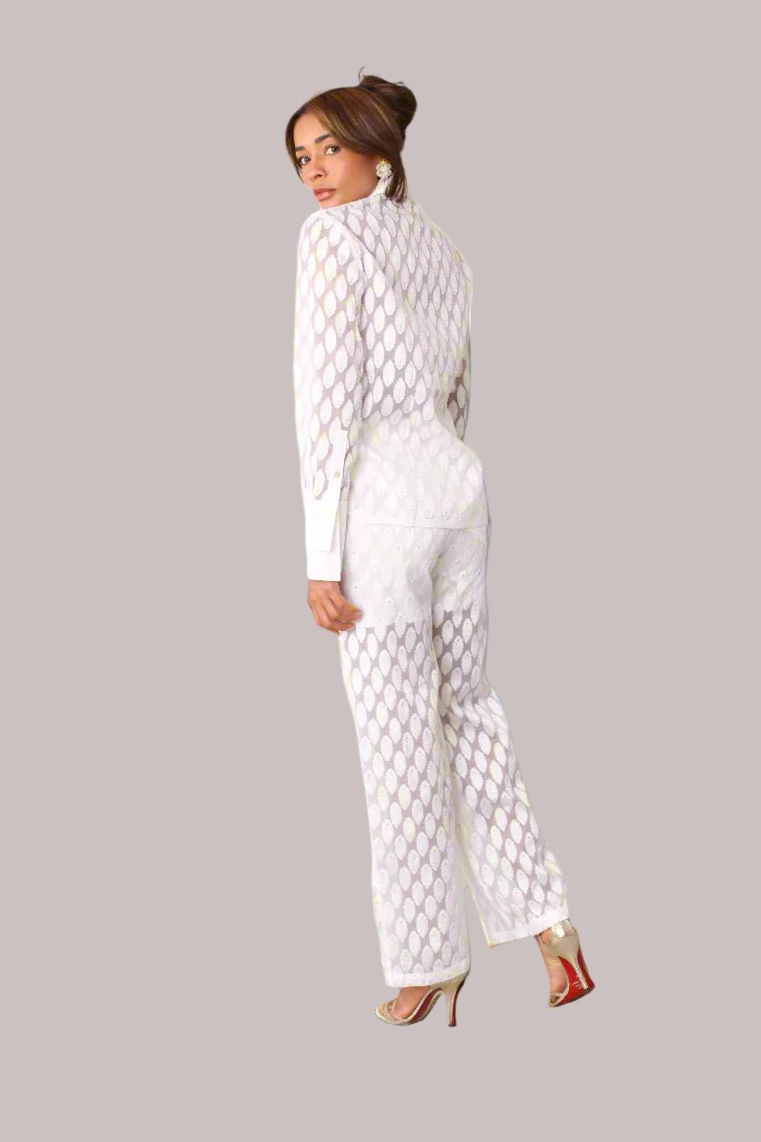 Eyelet Wide - Leg Pants - 82339 - Especially Yours