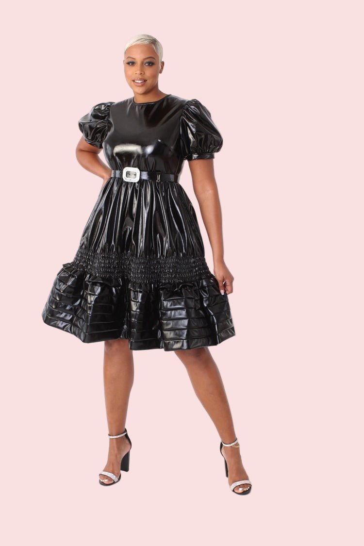 High Gloss Leather Dress - 81820 - Especially Yours