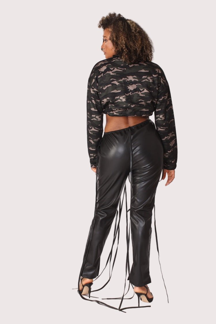 Camo Mesh Cropped Jacket - 81929 - Especially Yours