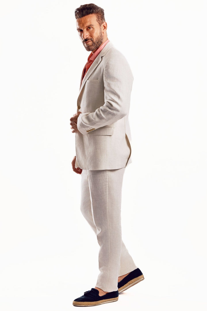Mojito Reserve Men's Textured Linen Slub Weave Suit - Especially Yours