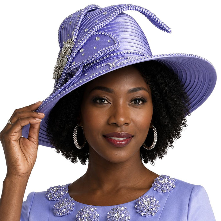 Elegant Rhinestone Church Hat by Lily & Taylor - Especially Yours