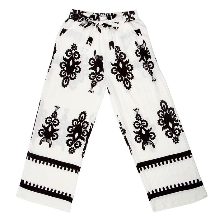 Boho Floral Print Wide Leg Pants - Especially Yours