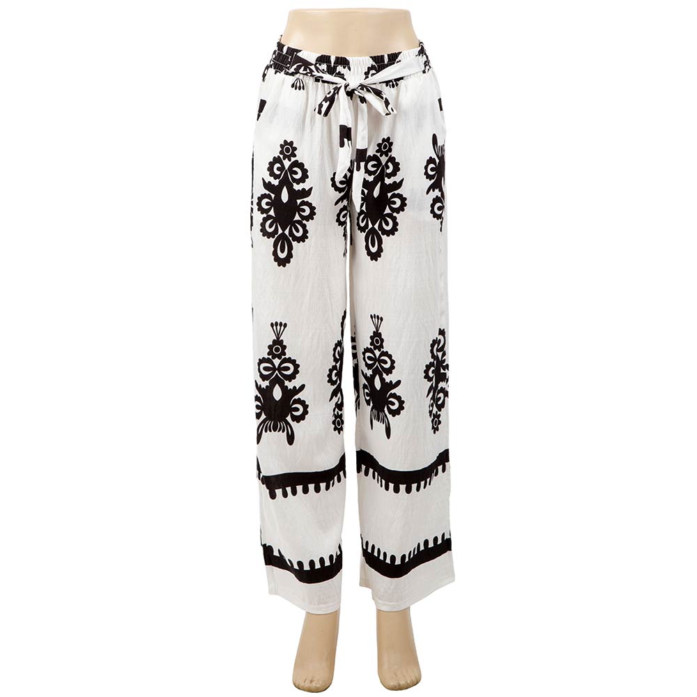 Boho Floral Print Wide Leg Pants - Especially Yours