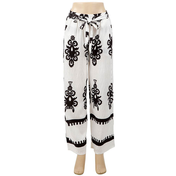 Boho Floral Print Wide Leg Pants - Especially Yours