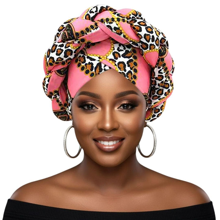 Bold Abstract Pattern Printed Turban Hair Wrap - Especially Yours