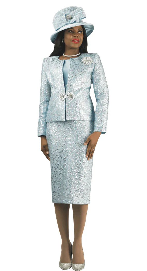 Designer Metallic Brocade Two - Piece Set by Lily & Taylor - Especially Yours