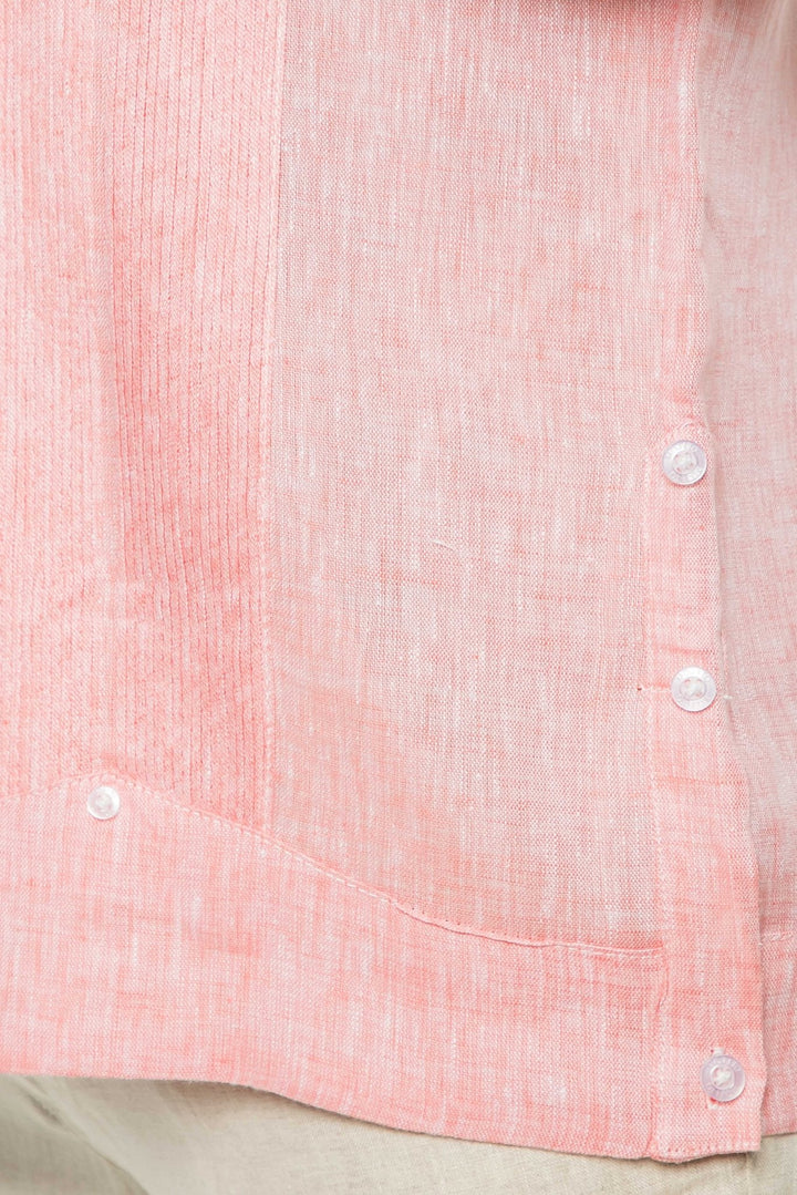 Men's Yarn Dye 100% Linen Guayabera Shirt Short Sleeve 2 Pocket Design - Especially Yours