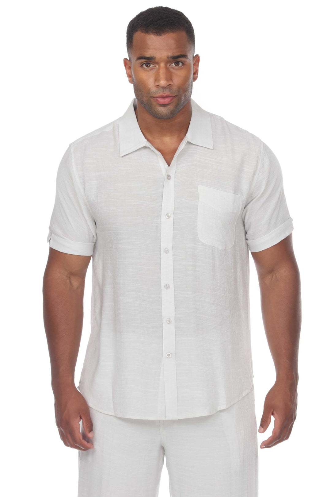 Men's Beach Casual Short Sleeve Button Down Shirt - Especially Yours