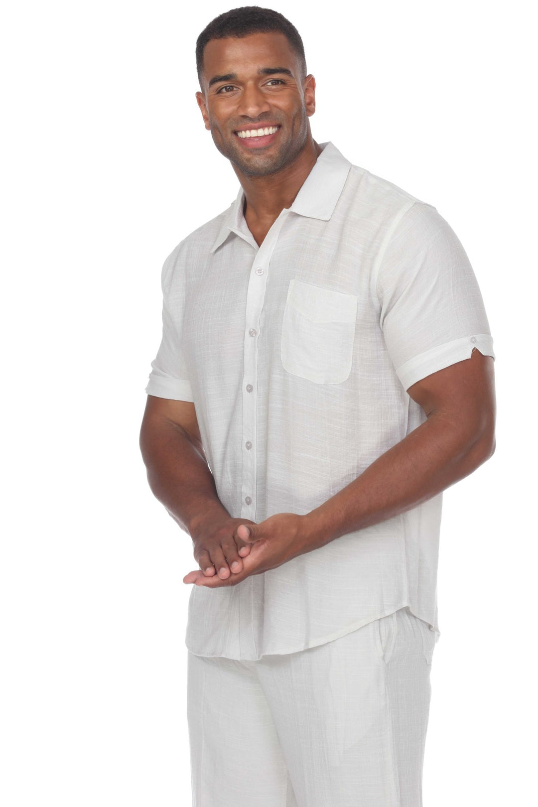 Men's Beach Casual Short Sleeve Button Down Shirt - Especially Yours