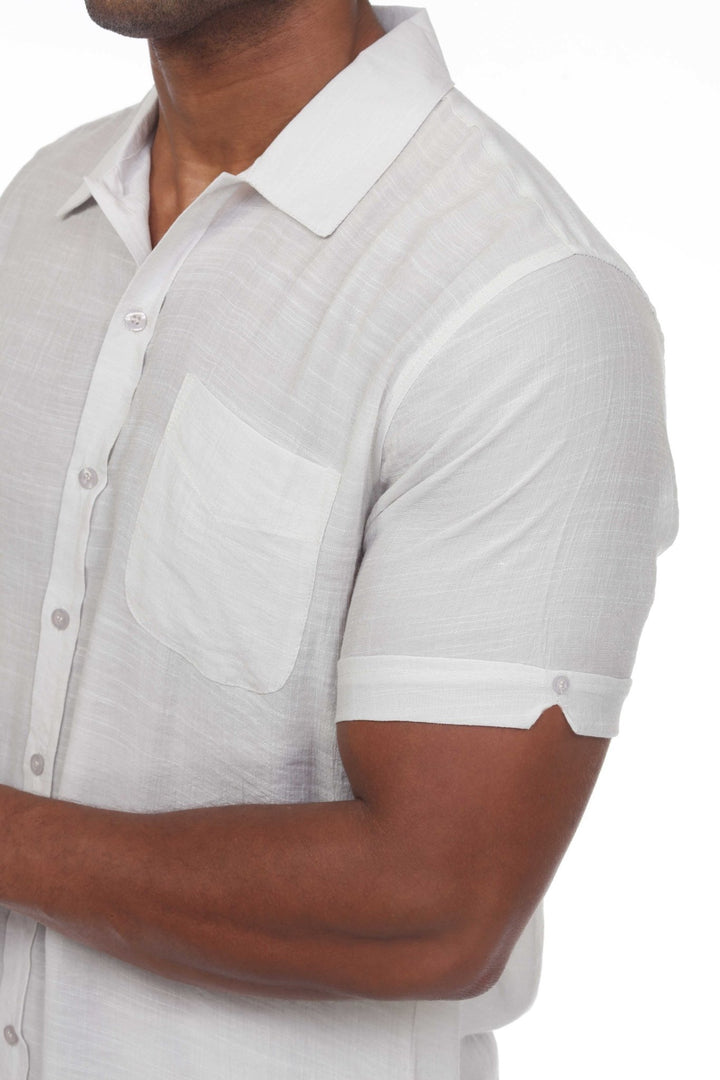 Men's Beach Casual Short Sleeve Button Down Shirt - Especially Yours