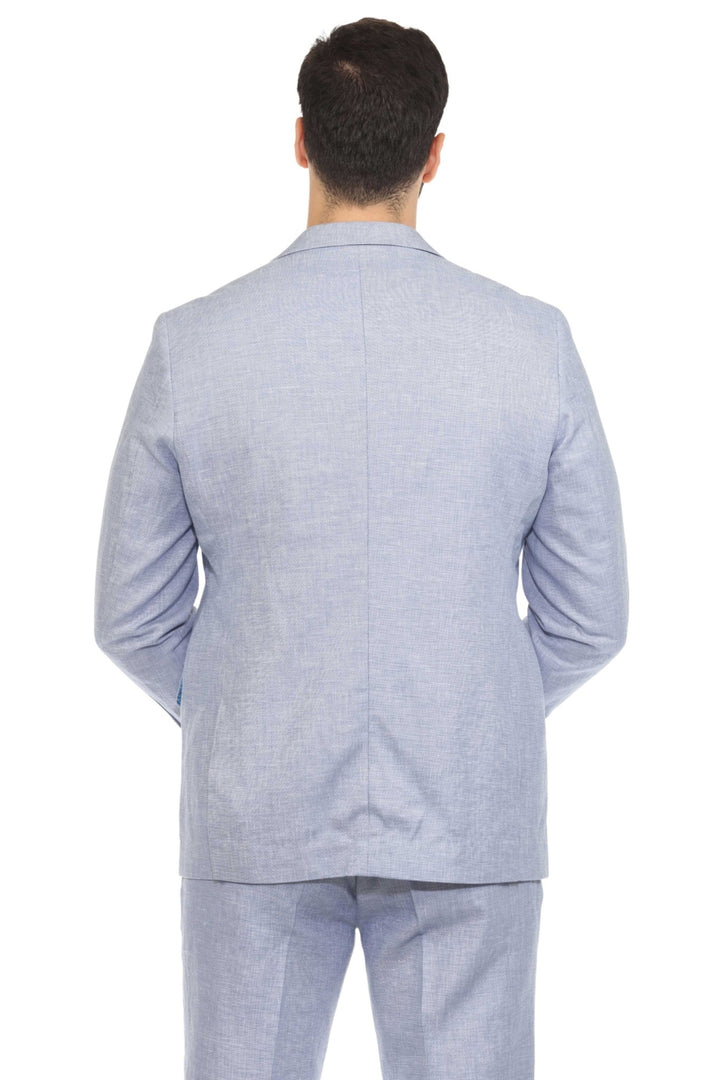 Mojito Reserve Men's Textured Linen Cotton Blend Suit - Especially Yours