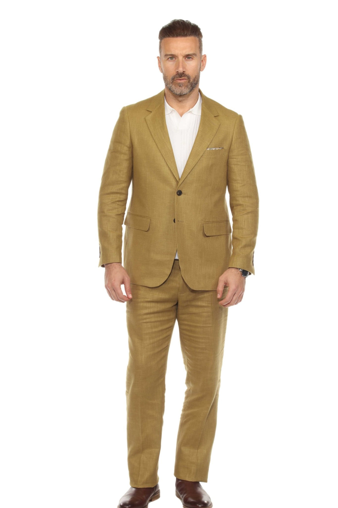 Mojito Reserve Men's Textured Linen Blend Suit - Especially Yours