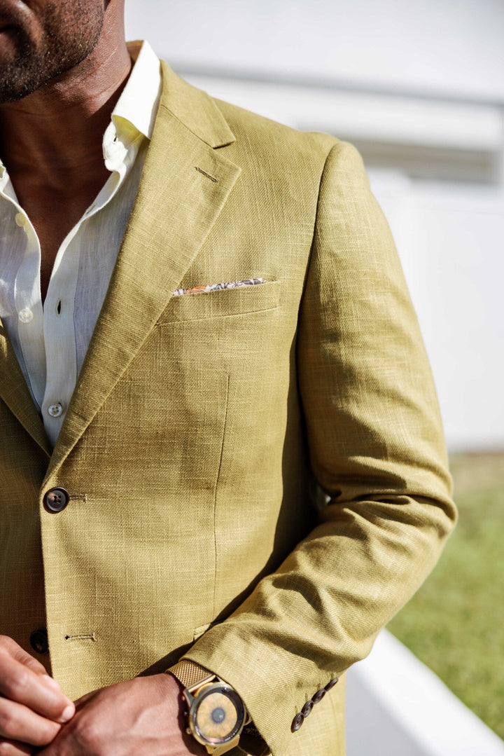 Mojito Reserve Men's Textured Linen Blend Suit - Especially Yours
