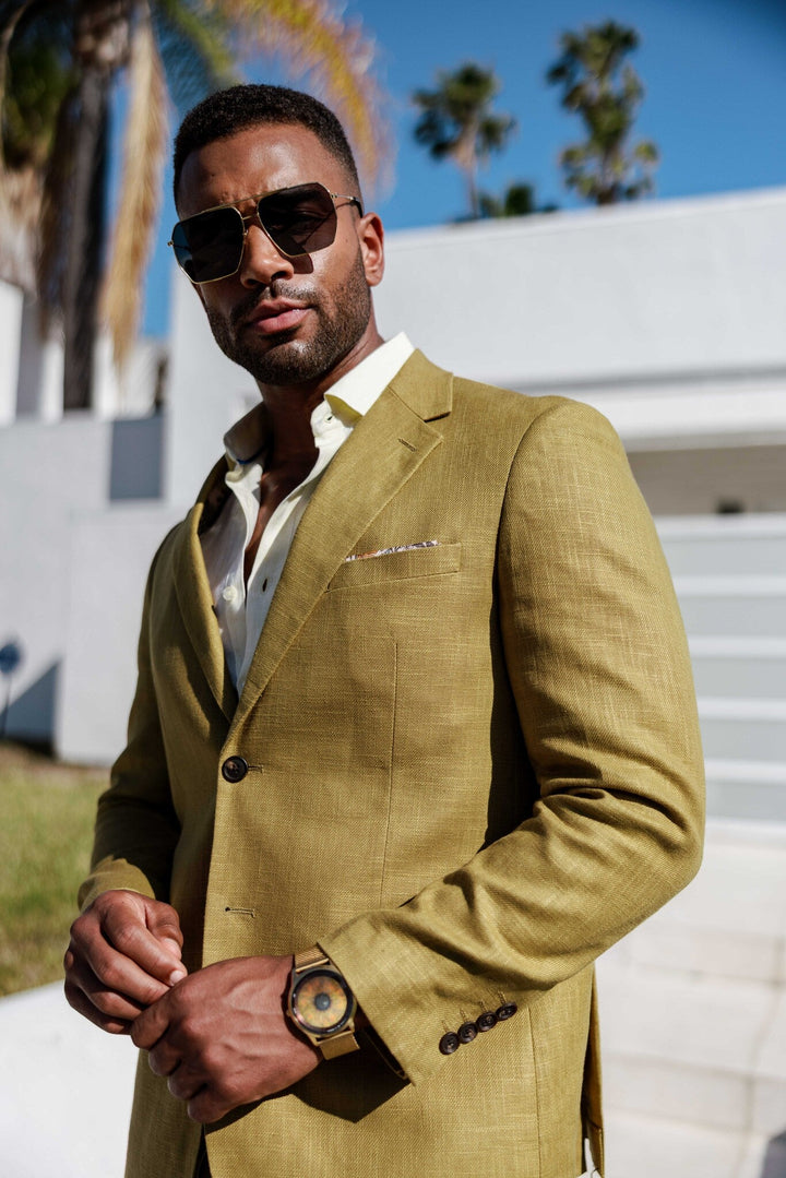 Mojito Reserve Men's Textured Linen Blend Suit - Especially Yours