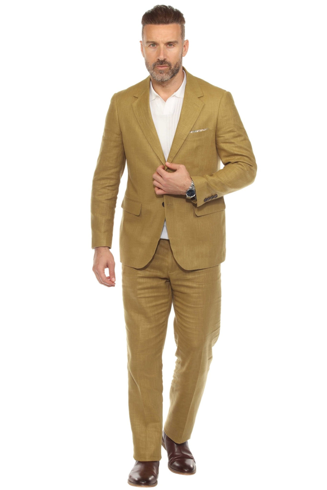 Mojito Reserve Men's Textured Linen Blend Suit - Especially Yours