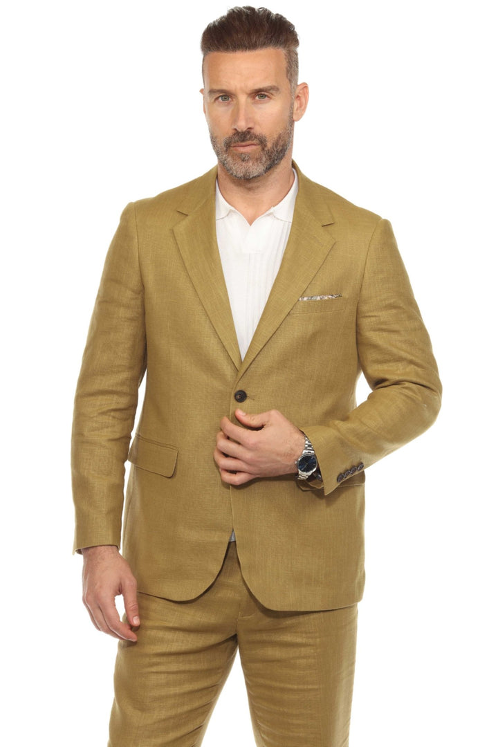 Mojito Reserve Men's Textured Linen Blend Suit - Especially Yours