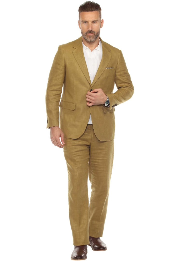 Mojito Reserve Men's Textured Linen Blend Suit - Especially Yours