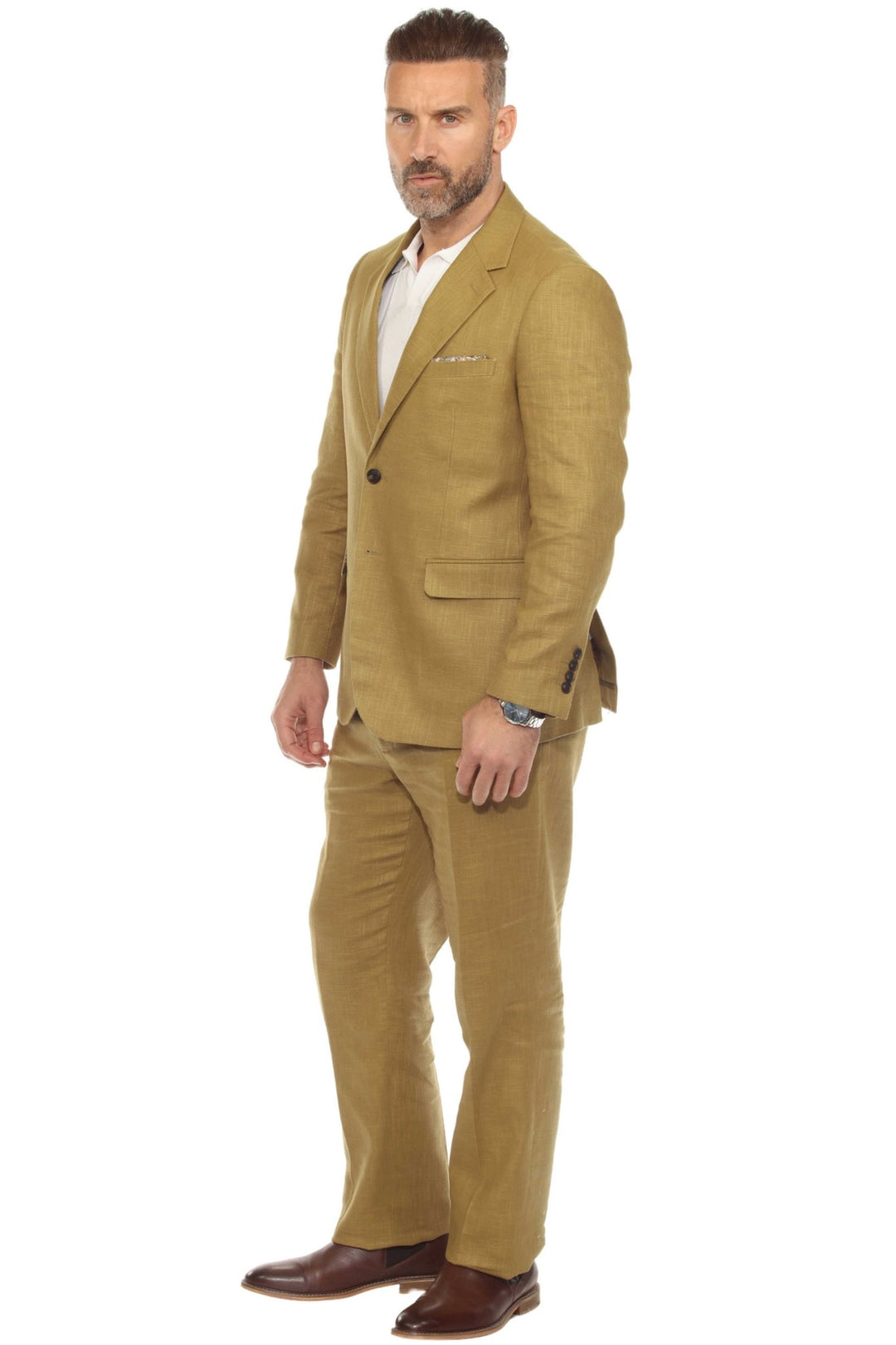 Mojito Reserve Men's Textured Linen Blend Suit - Especially Yours
