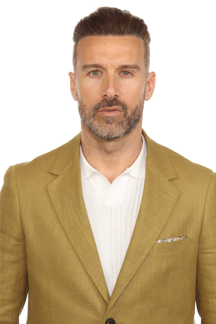 Mojito Reserve Men's Textured Linen Blend Suit - Especially Yours