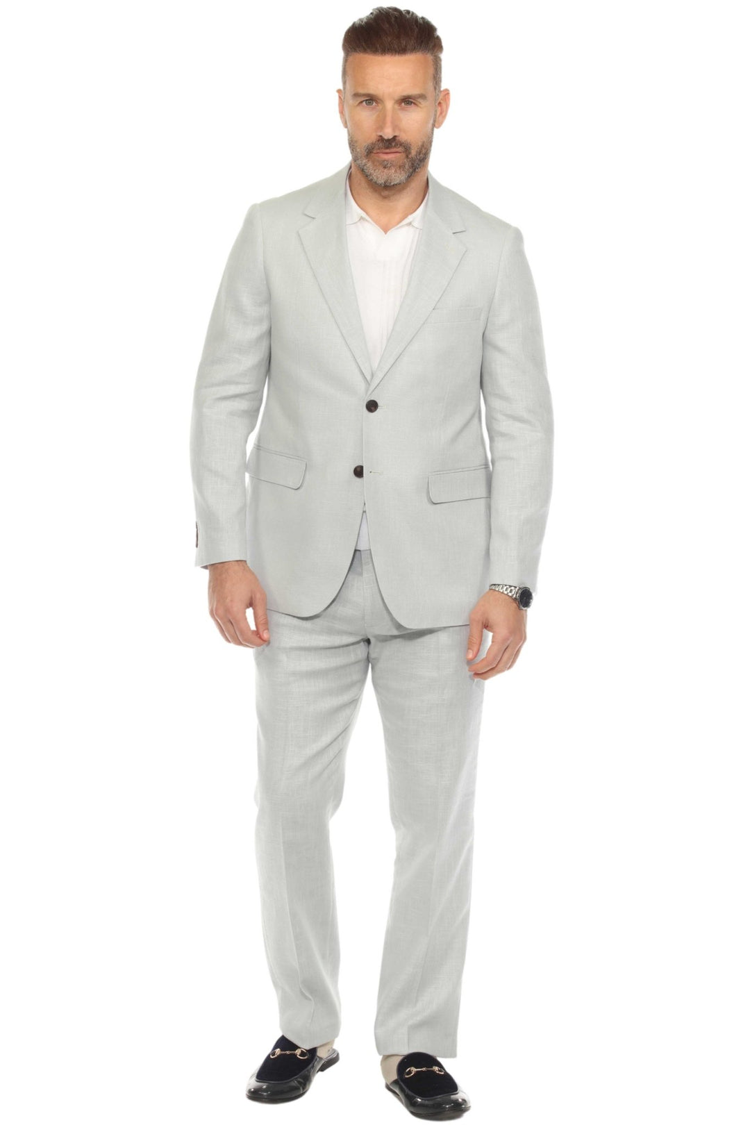 Mojito Reserve Men's Textured Linen Blend Suit - Especially Yours