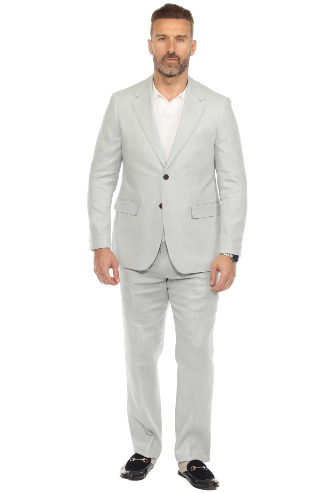 Mojito Reserve Men's Textured Linen Blend Suit - Especially Yours