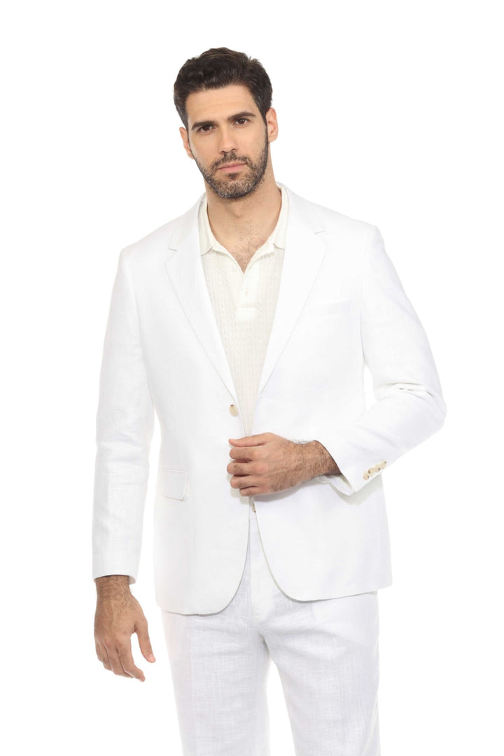 Mojito Reserve Men's Textured Linen Blend Suit - Especially Yours