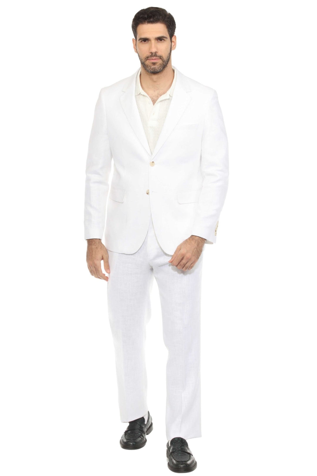 Mojito Reserve Men's Textured Linen Blend Suit - Especially Yours