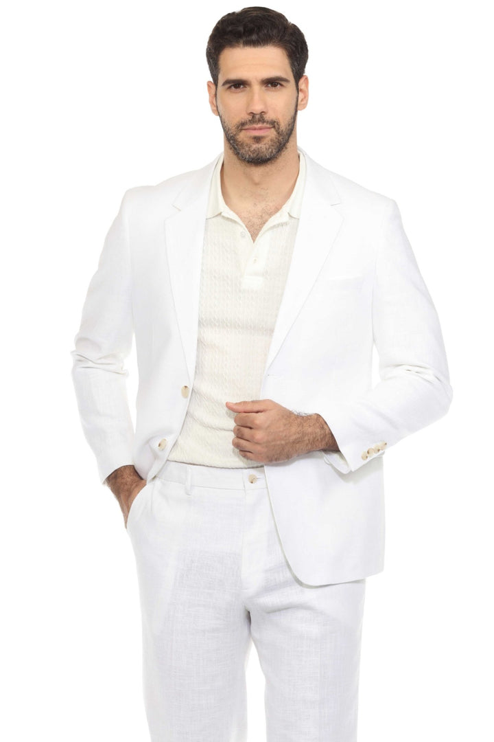 Mojito Reserve Men's Textured Linen Blend Suit - Especially Yours