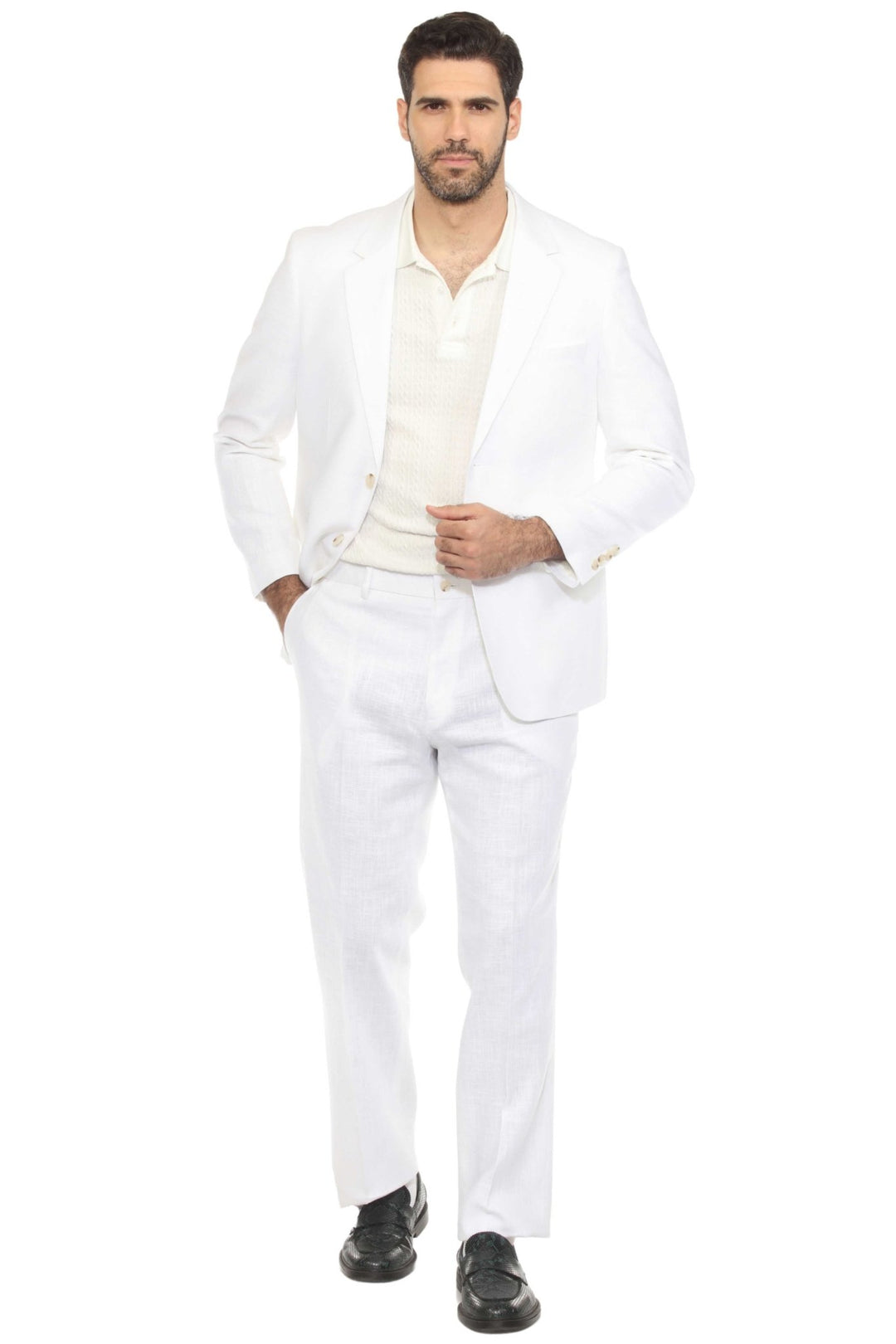 Mojito Reserve Men's Textured Linen Blend Suit - Especially Yours
