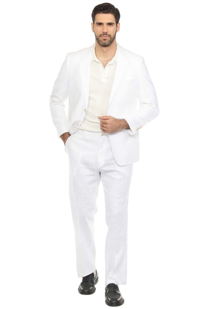 Mojito Reserve Men's Textured Linen Blend Suit - Especially Yours
