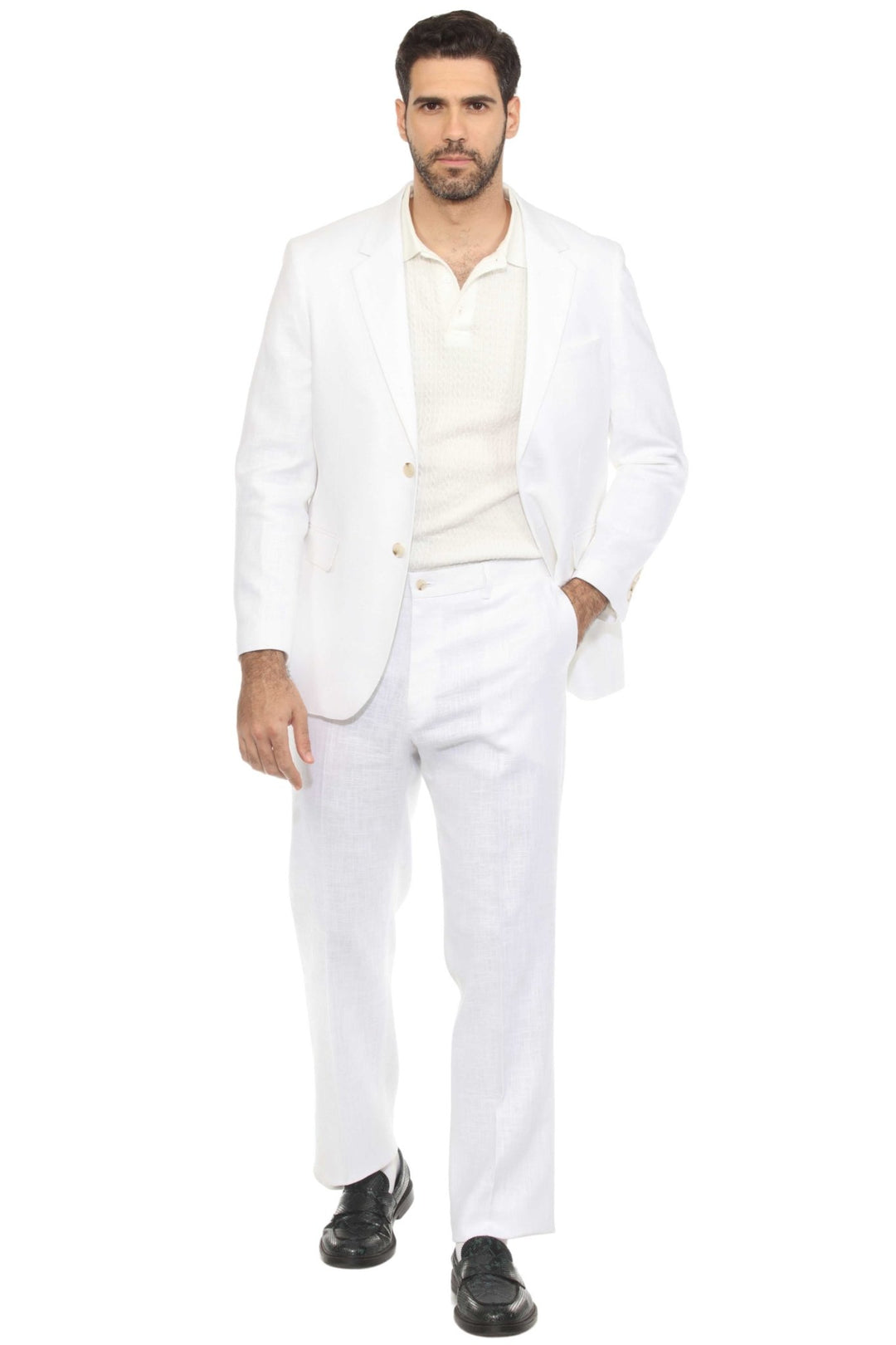 Mojito Reserve Men's Textured Linen Blend Suit - Especially Yours