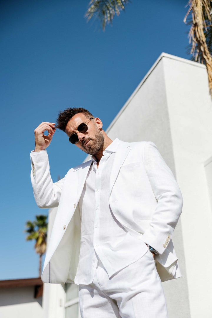 Mojito Reserve Men's Textured Linen Blend Suit - Especially Yours