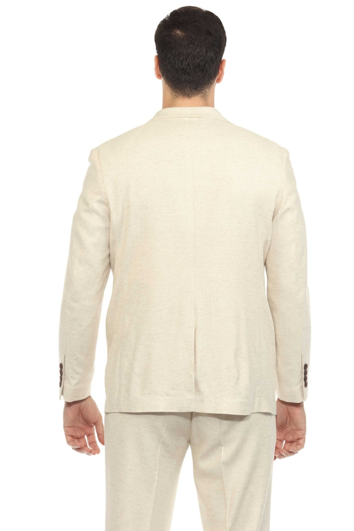 Mojito Reserve Men's Textured Stretch Linen Blend Suit - Especially Yours
