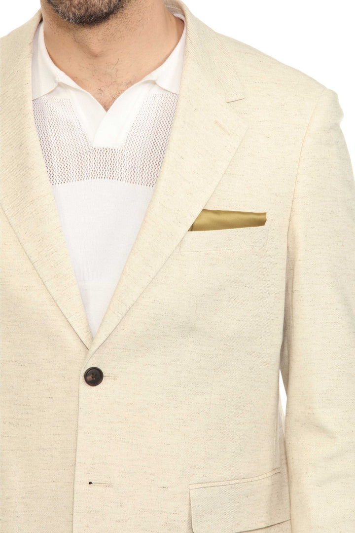 Mojito Reserve Men's Textured Stretch Linen Blend Suit - Especially Yours