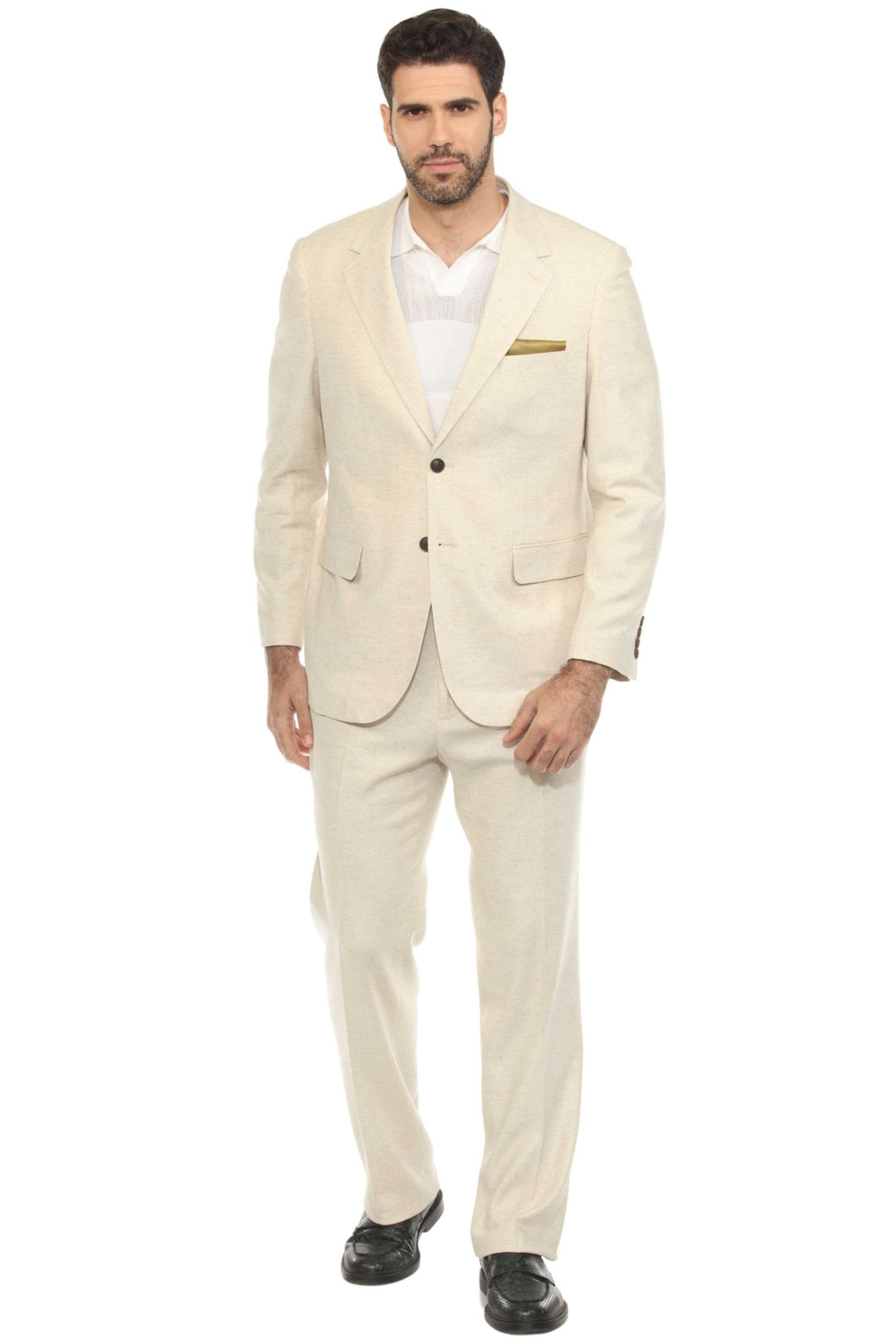 Mojito Reserve Men's Textured Stretch Linen Blend Suit - Especially Yours