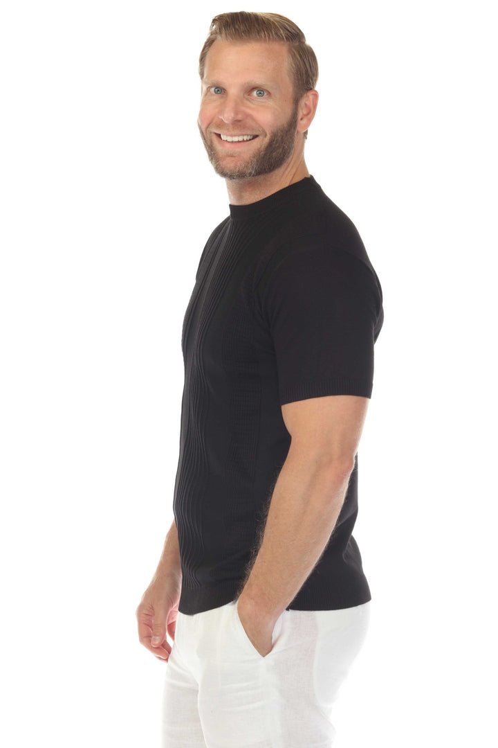 Men's Stylish Premium Knit Textured T-Shirt - Especially Yours