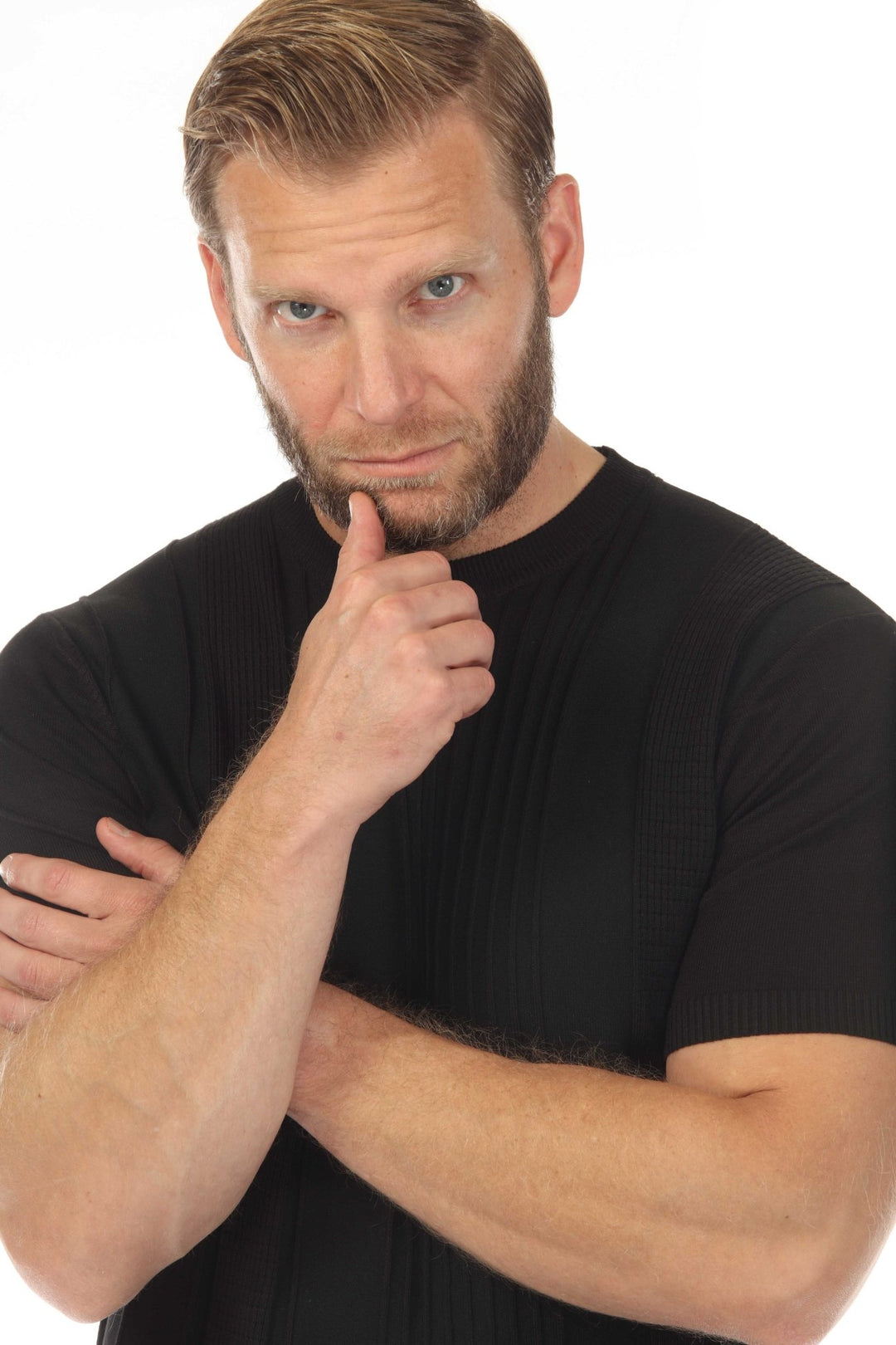 Men's Stylish Premium Knit Textured T-Shirt - Especially Yours