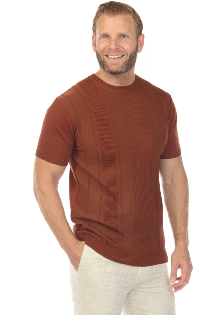Men's Stylish Premium Knit Textured T-Shirt - Especially Yours