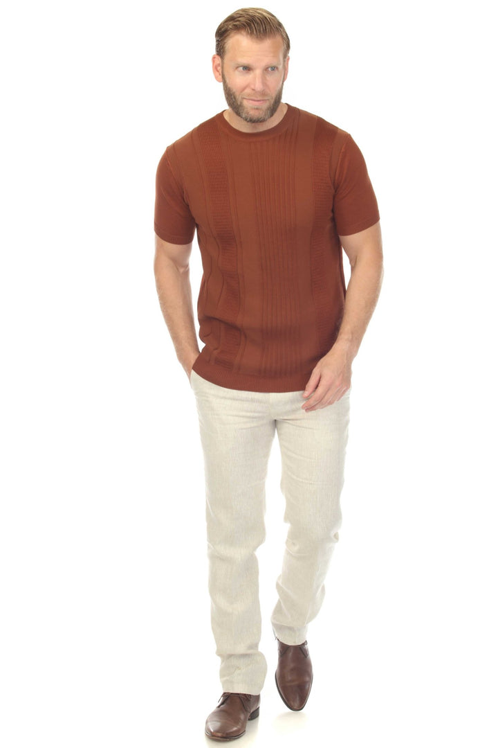 Men's Stylish Premium Knit Textured T-Shirt - Especially Yours