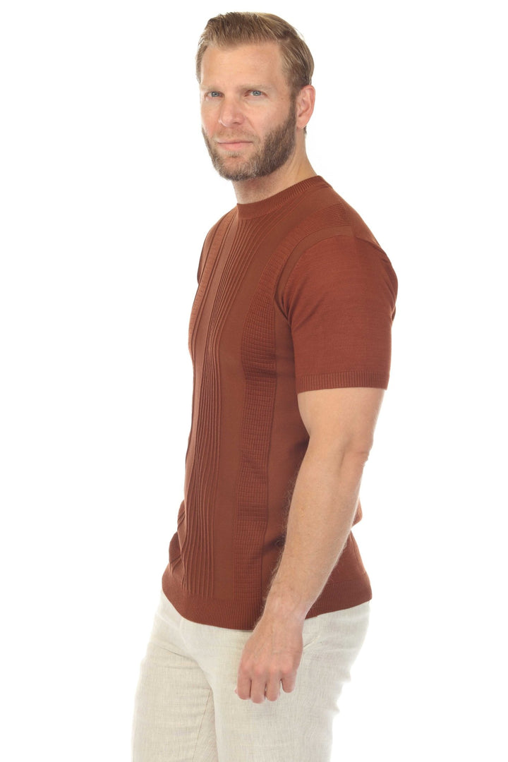 Men's Stylish Premium Knit Textured T-Shirt - Especially Yours