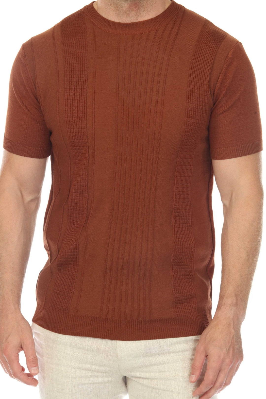 Men's Stylish Premium Knit Textured T-Shirt - Especially Yours