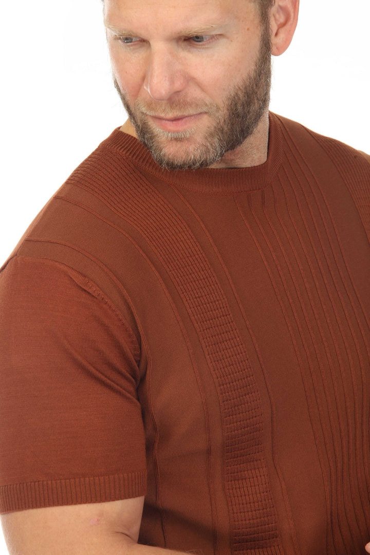 Men's Stylish Premium Knit Textured T-Shirt - Especially Yours