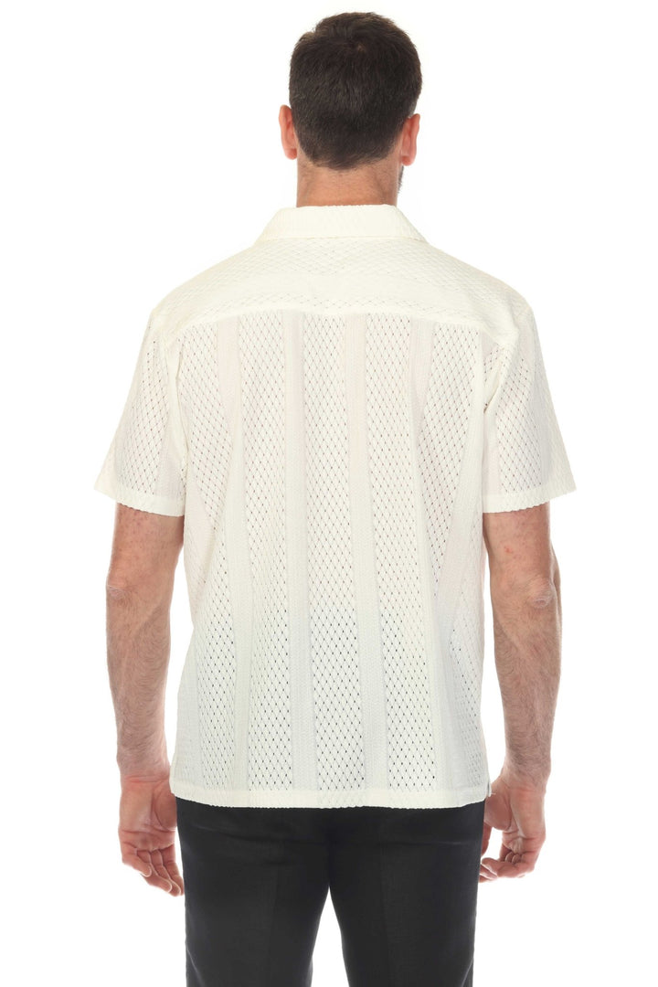 Men's Textured Button Down Knit Shirt - Especially Yours