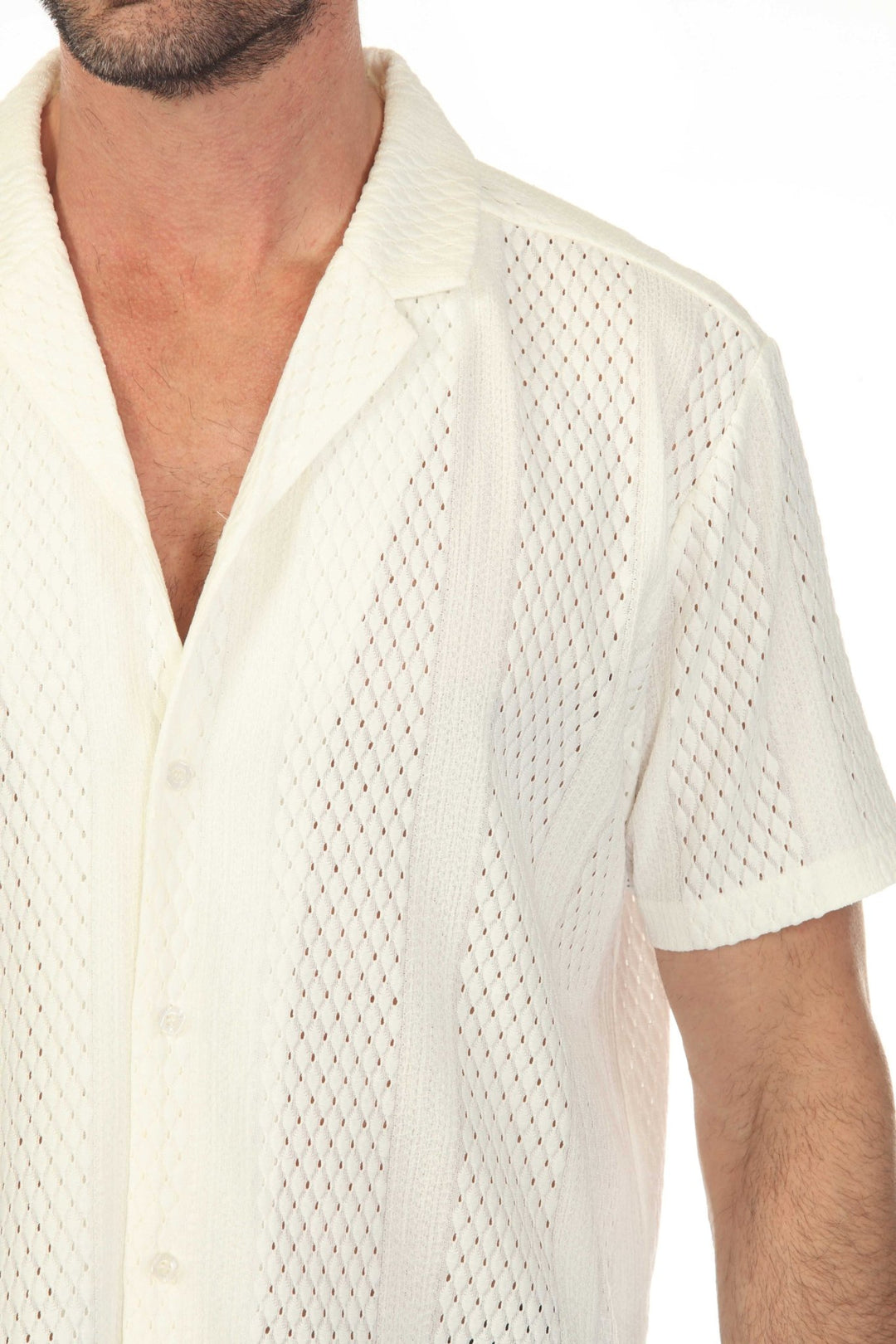 Men's Textured Button Down Knit Shirt - Especially Yours