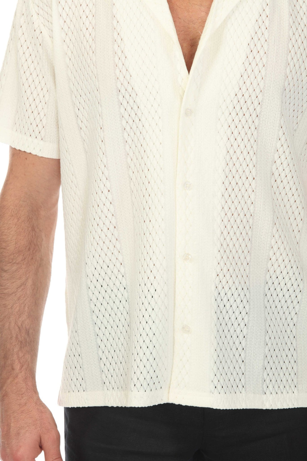 Men's Textured Button Down Knit Shirt - Especially Yours