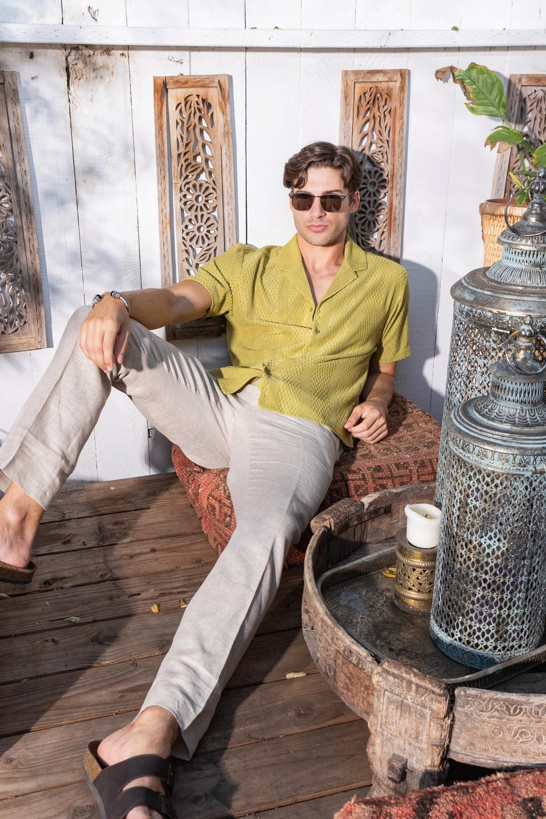 Men's Textured Button Down Knit Shirt - Especially Yours