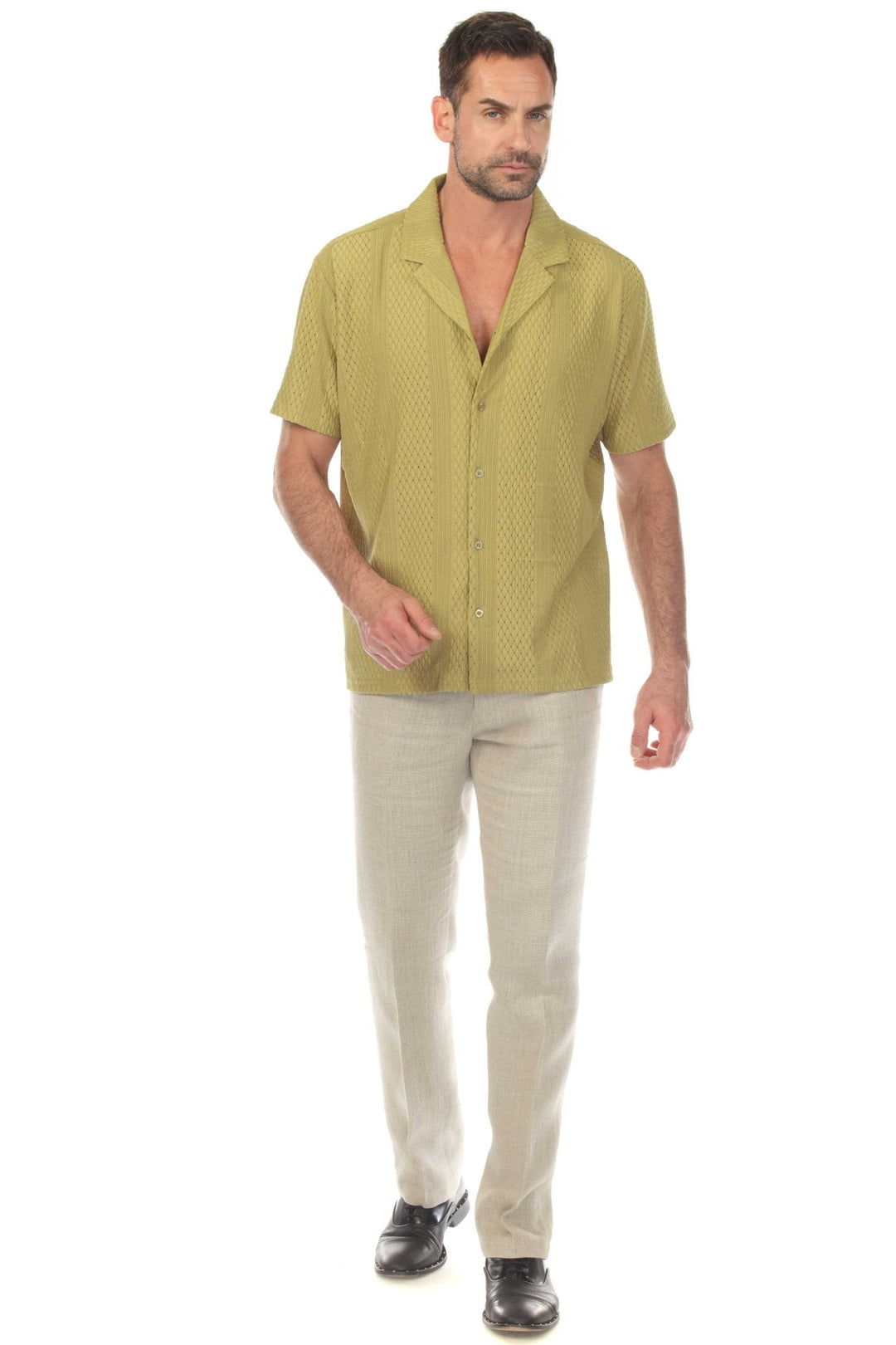 Men's Textured Button Down Knit Shirt - Especially Yours