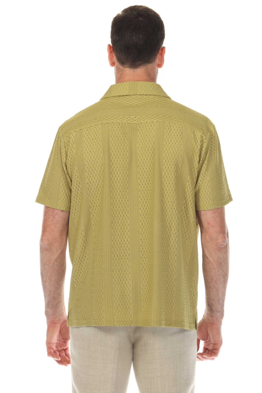 Men's Textured Button Down Knit Shirt - Especially Yours